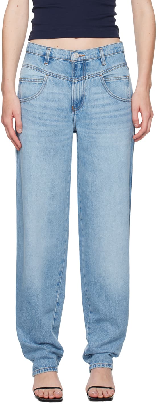 Blue 90's Utility Loose Jeans