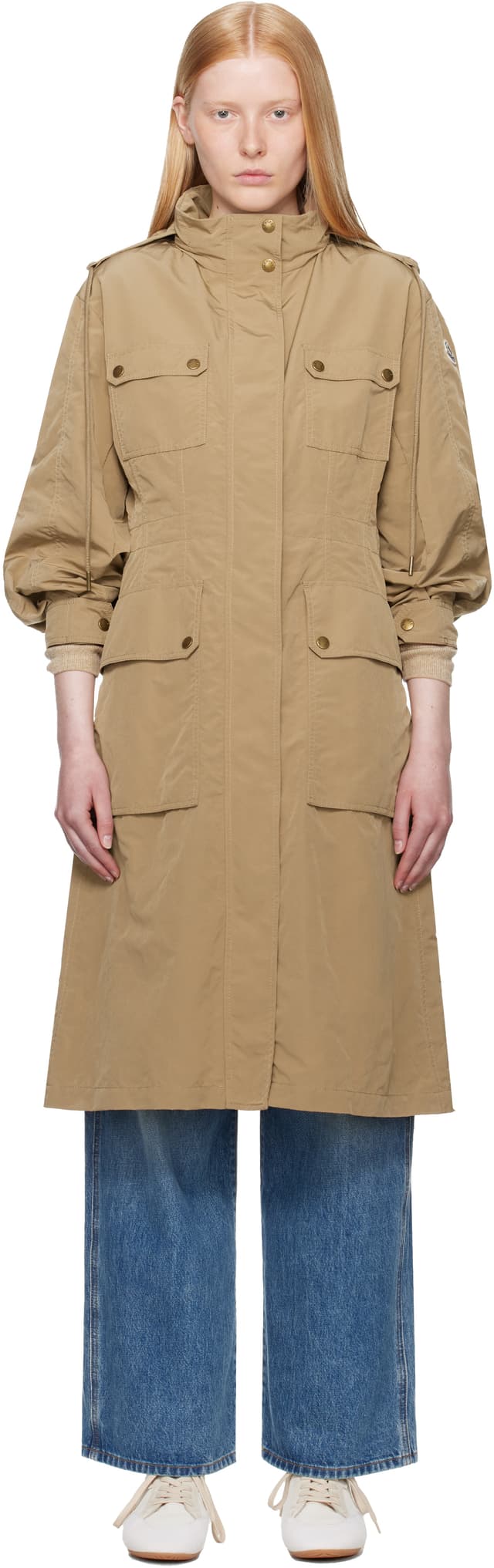 Tan Nantes Parka Coat