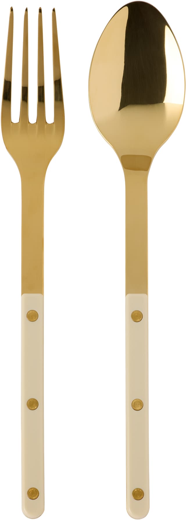Gold & Off-White Bistrot Serving Set