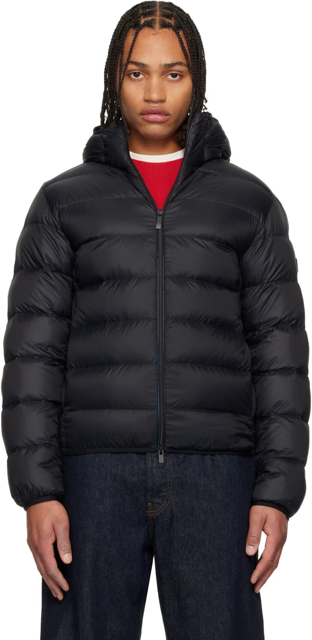 Black Erdon Short Down Jacket