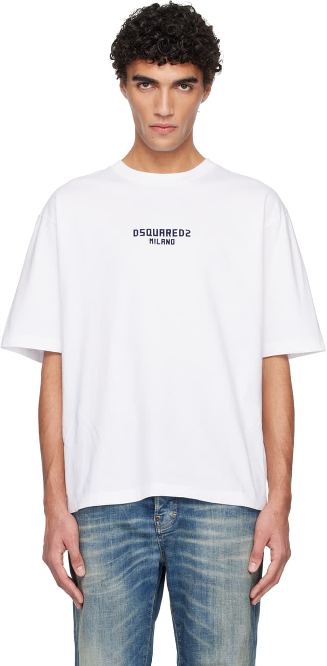 White Milano Loose Fit T-shirt