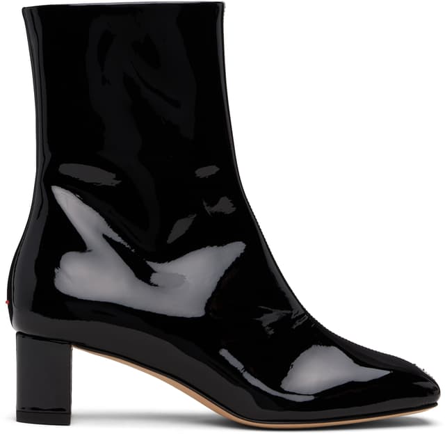 Black Millie Patent Leather Boots