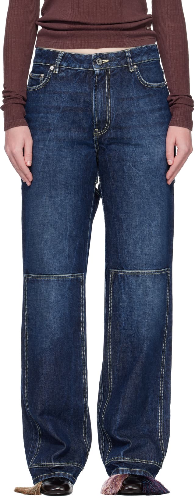 Blue 'The Cut-Out' Jeans