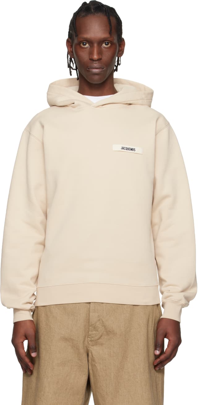 Beige 'The Gros Grain' Hoodie