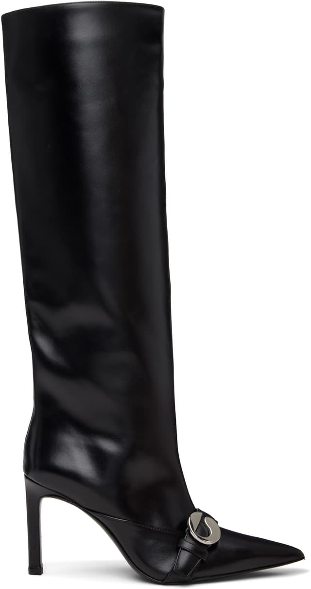 Black Belt Tall Boots