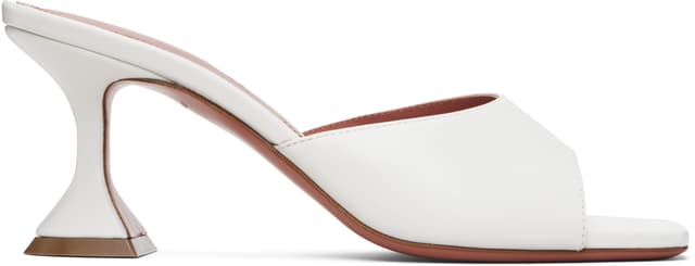 White Lupita Slipper 70 Heeled Sandals